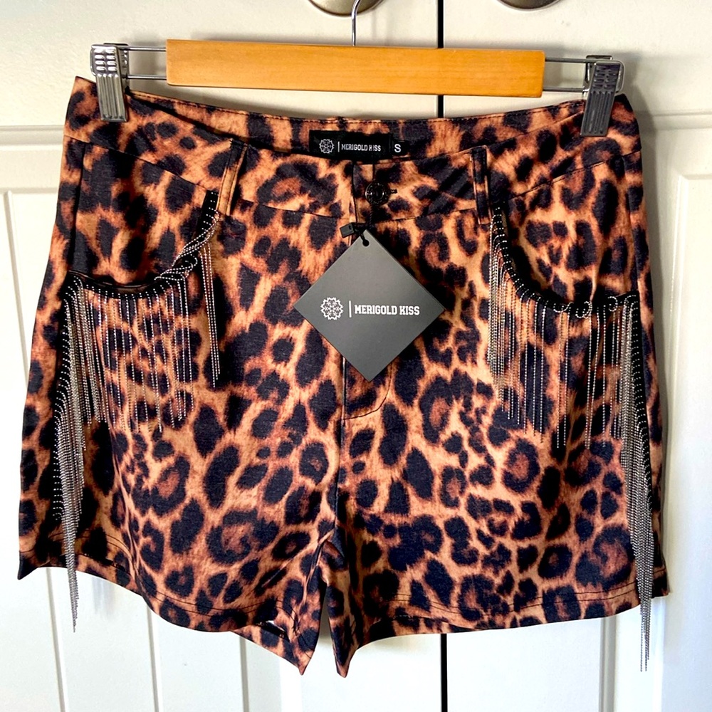 Leopard print shorts